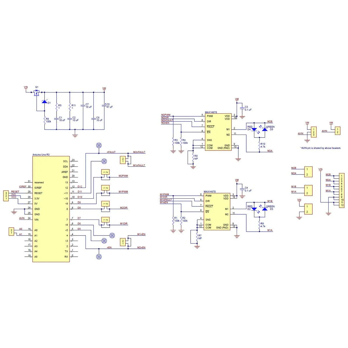 Pololu Dual MAX14870 Motor Driver Shield for Arduino - Image 8
