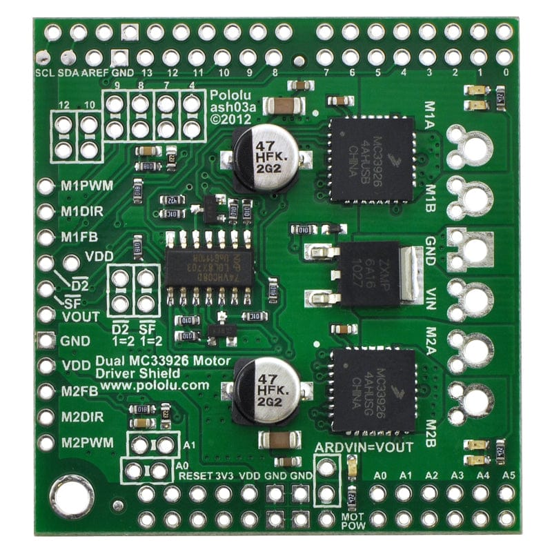 Pololu Dual MC33926 Motor Driver Shield for Arduino - Image 3