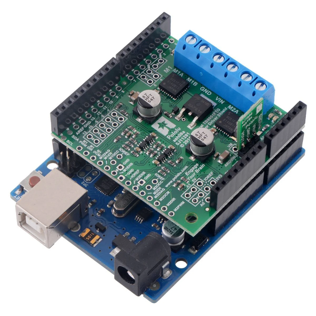 Pololu Dual TB9051FTG Motor Driver Shield for Arduino - Image 6