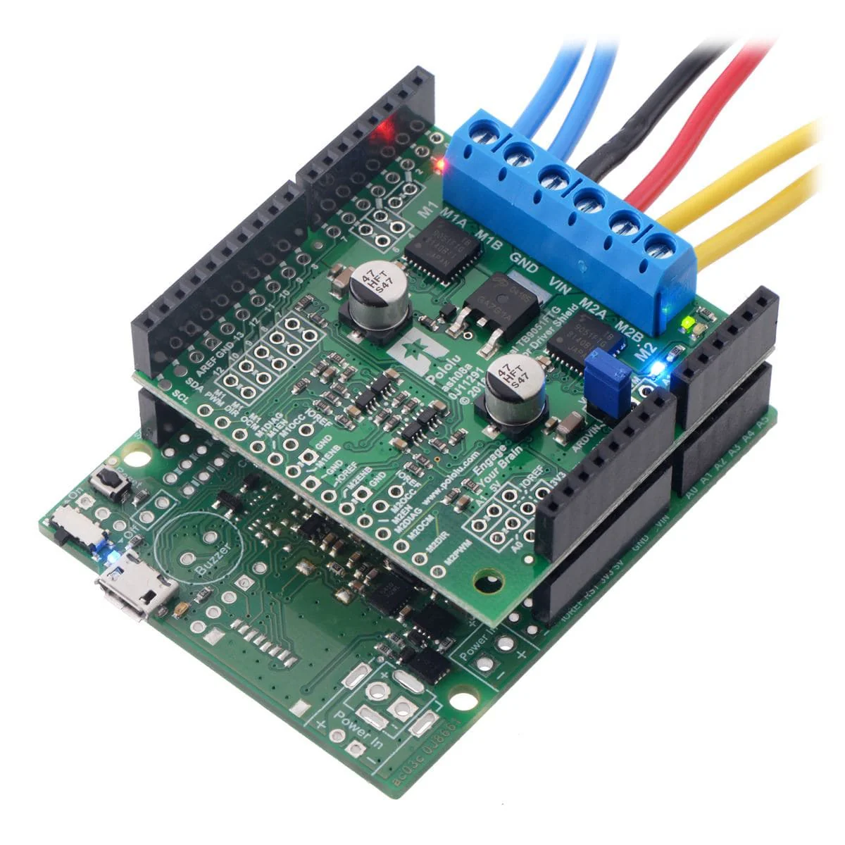 Pololu Dual TB9051FTG Motor Driver Shield for Arduino - Image 7