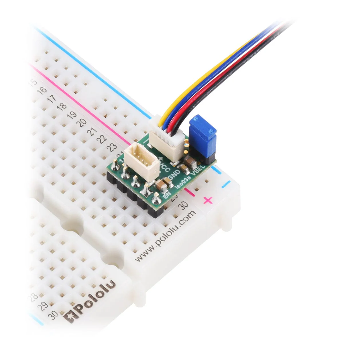 Pololu I²C Isolator with Isolated Power and Connectors - Image 6