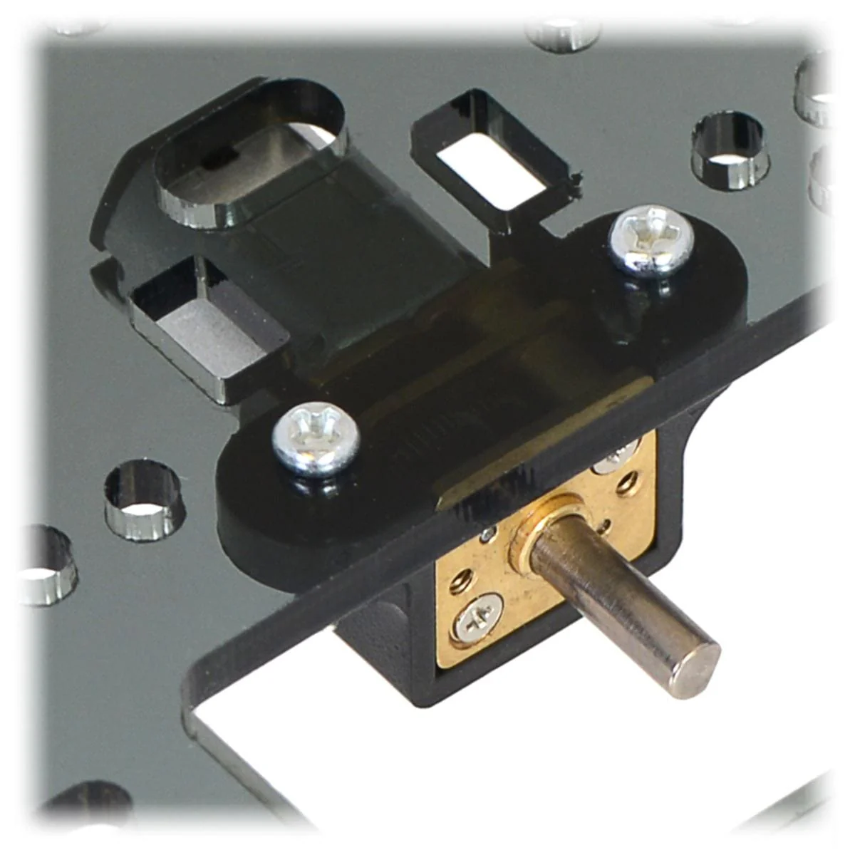 Pololu Micro Metal Gearmotor Bracket Pair - White - Image 2