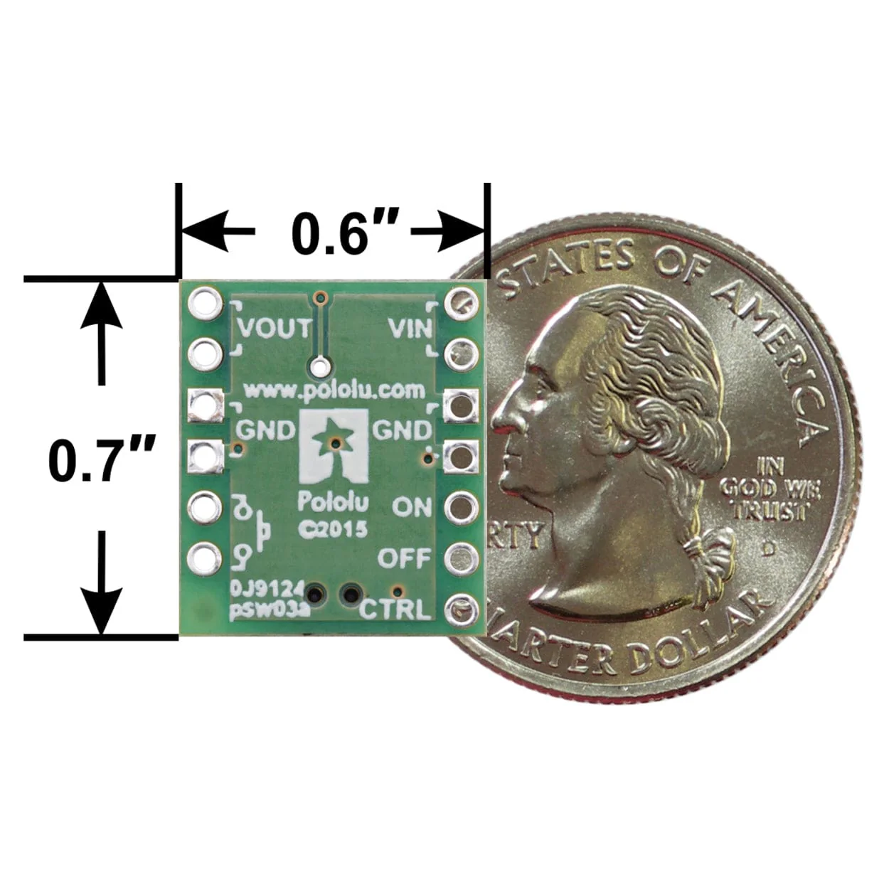 Pololu Mini Pushbutton Power Switch with Reverse Voltage Protection - LV - Image 5