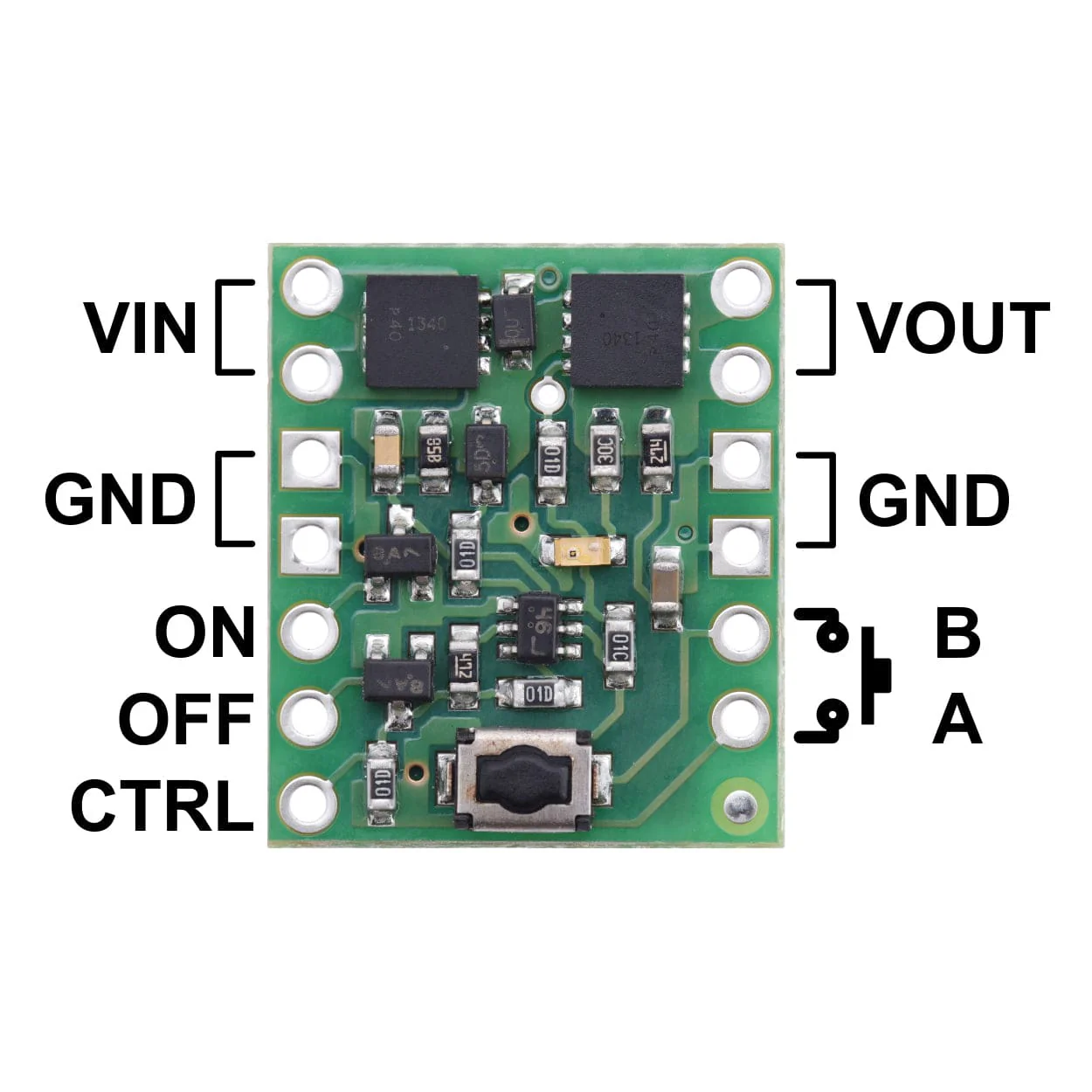 Pololu Mini Pushbutton Power Switch with Reverse Voltage Protection - SV - Image 4