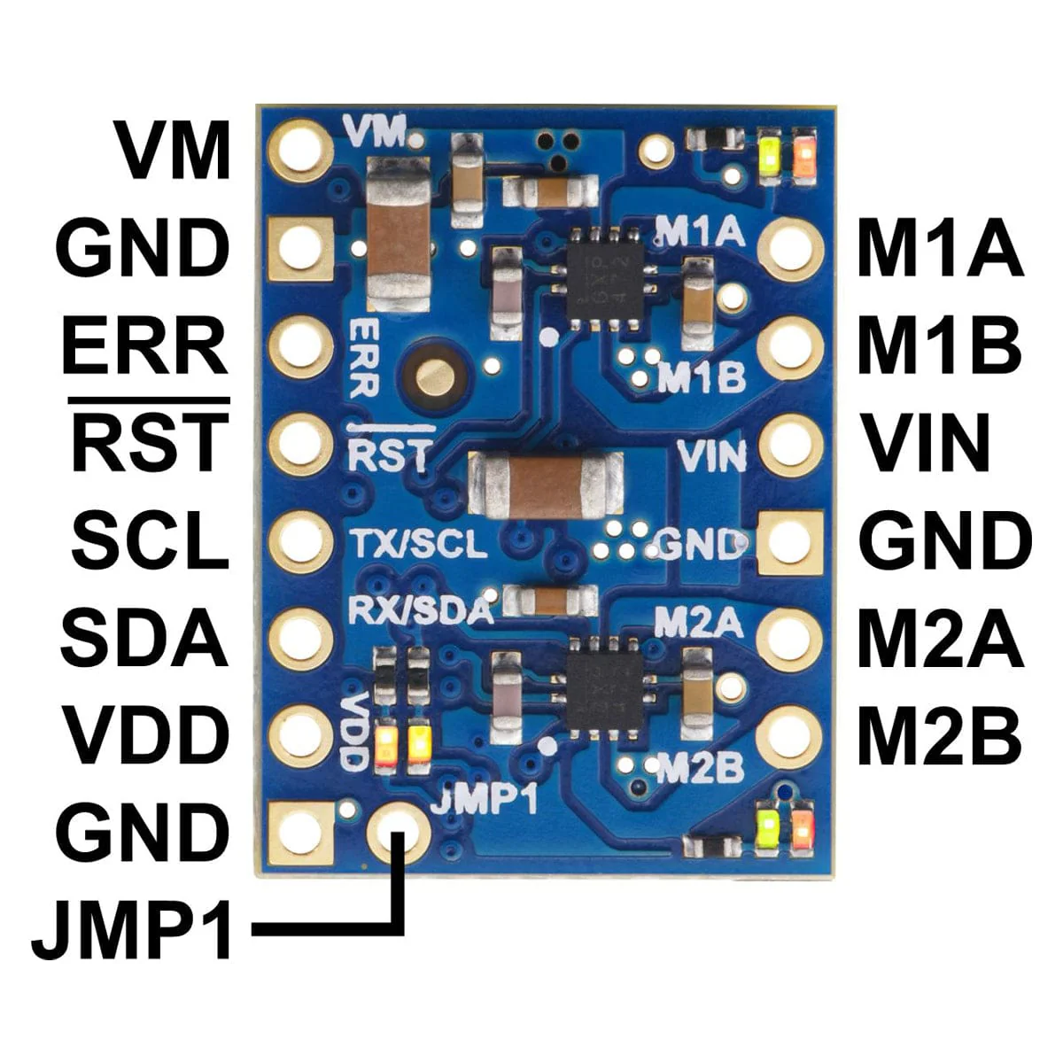 Pololu Motoron M2T550 Dual I²C Motor Controller - Image 6