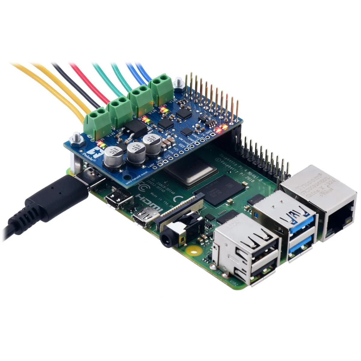 Pololu Motoron M3H256 Triple Motor Controller for Raspberry Pi (Soldered) - Image 4