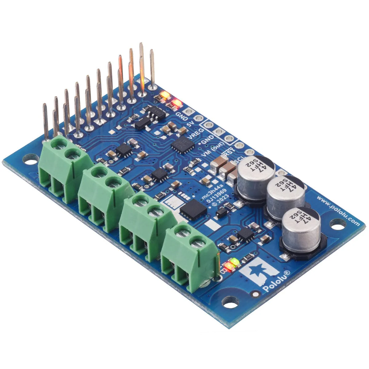 Pololu Motoron M3H550 Triple Motor Controller for Raspberry Pi - Image 2