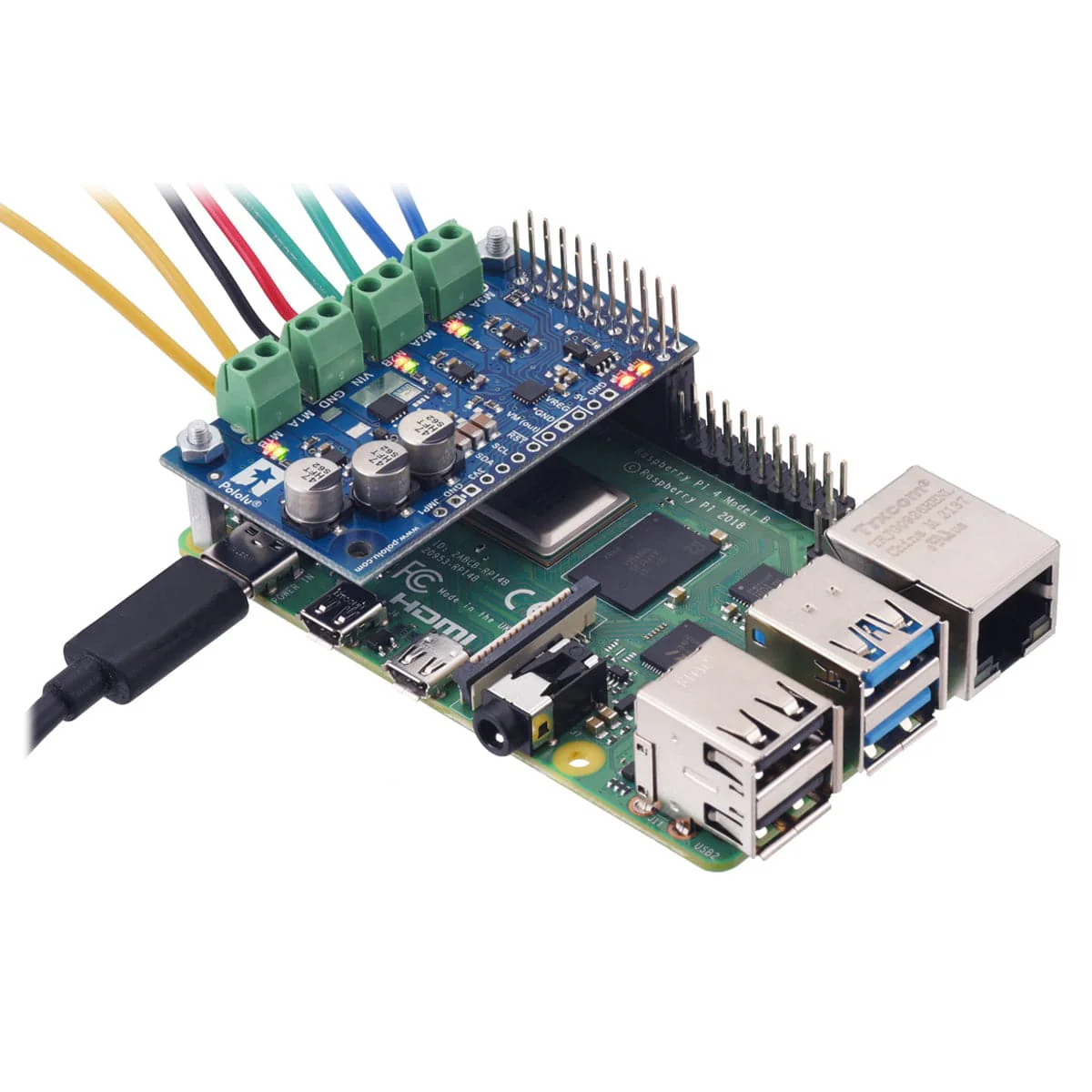 Pololu Motoron M3H550 Triple Motor Controller for Raspberry Pi - Image 3