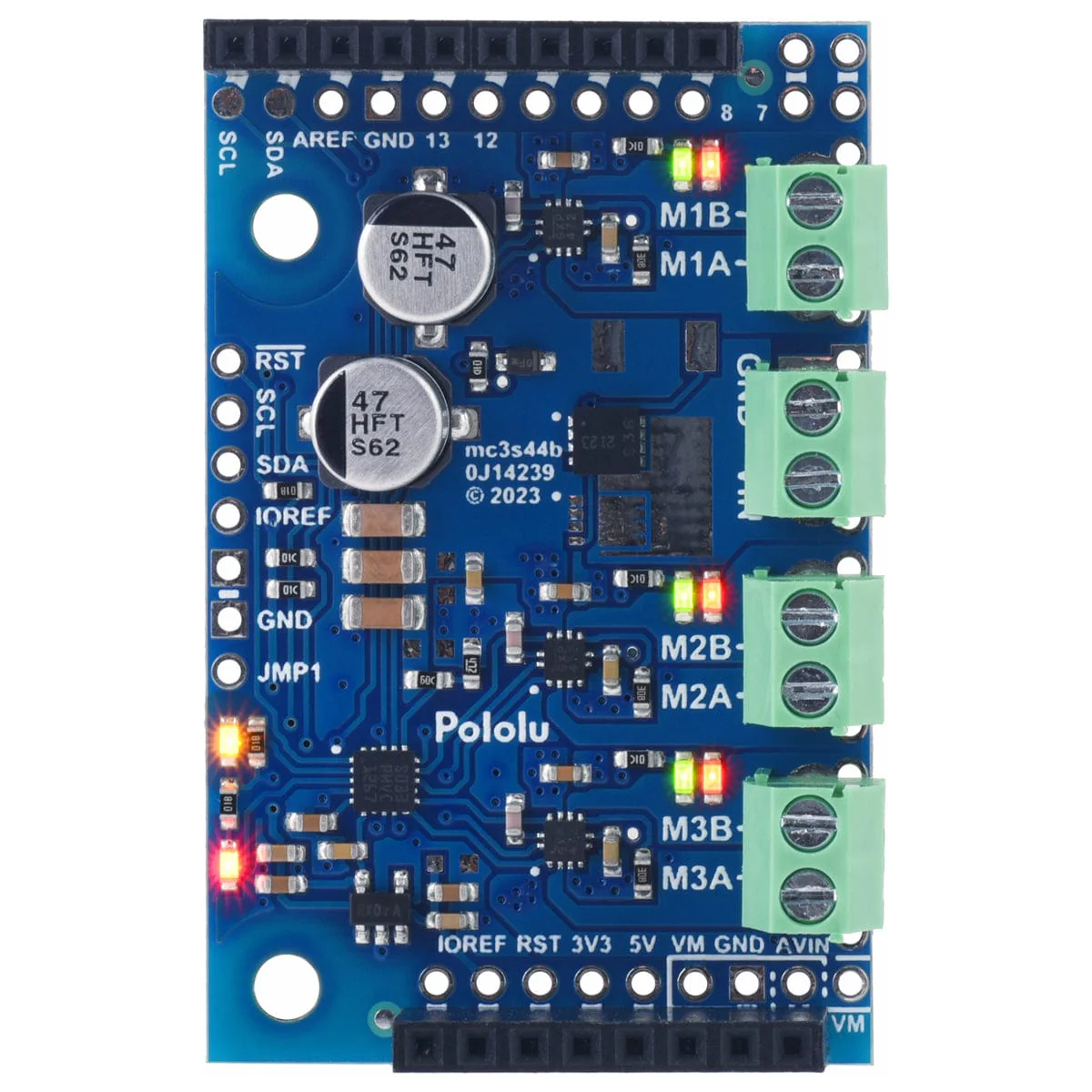 Pololu Motoron M3S550 Triple Motor Controller Shield for Arduino - Image 4