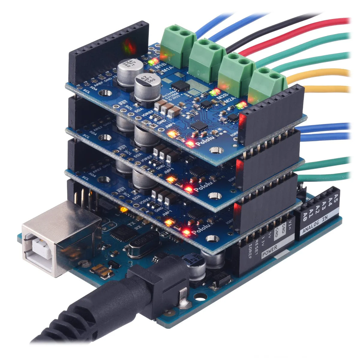 Pololu Motoron M3S550 Triple Motor Controller Shield for Arduino - Image 5
