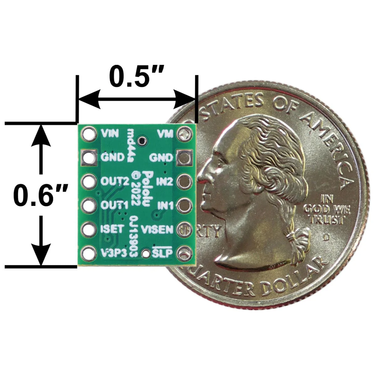 Pololu MP6550 Single Brushed DC Motor Driver Carrier - Image 6