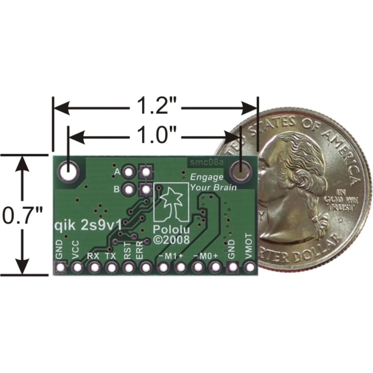 Pololu Qik 2s9v1 Dual Serial Motor Controller - Image 5