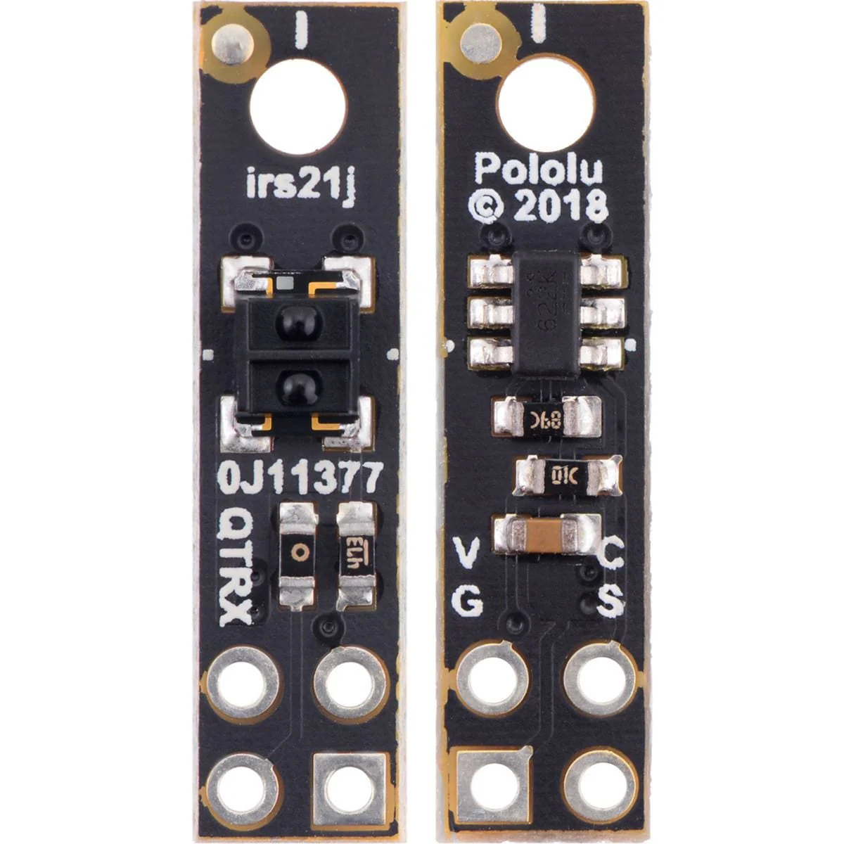 Pololu QTRX-HD-01A Reflectance Sensor: 1-Channel, 5mm, Analog [Discontinued] - Image 2