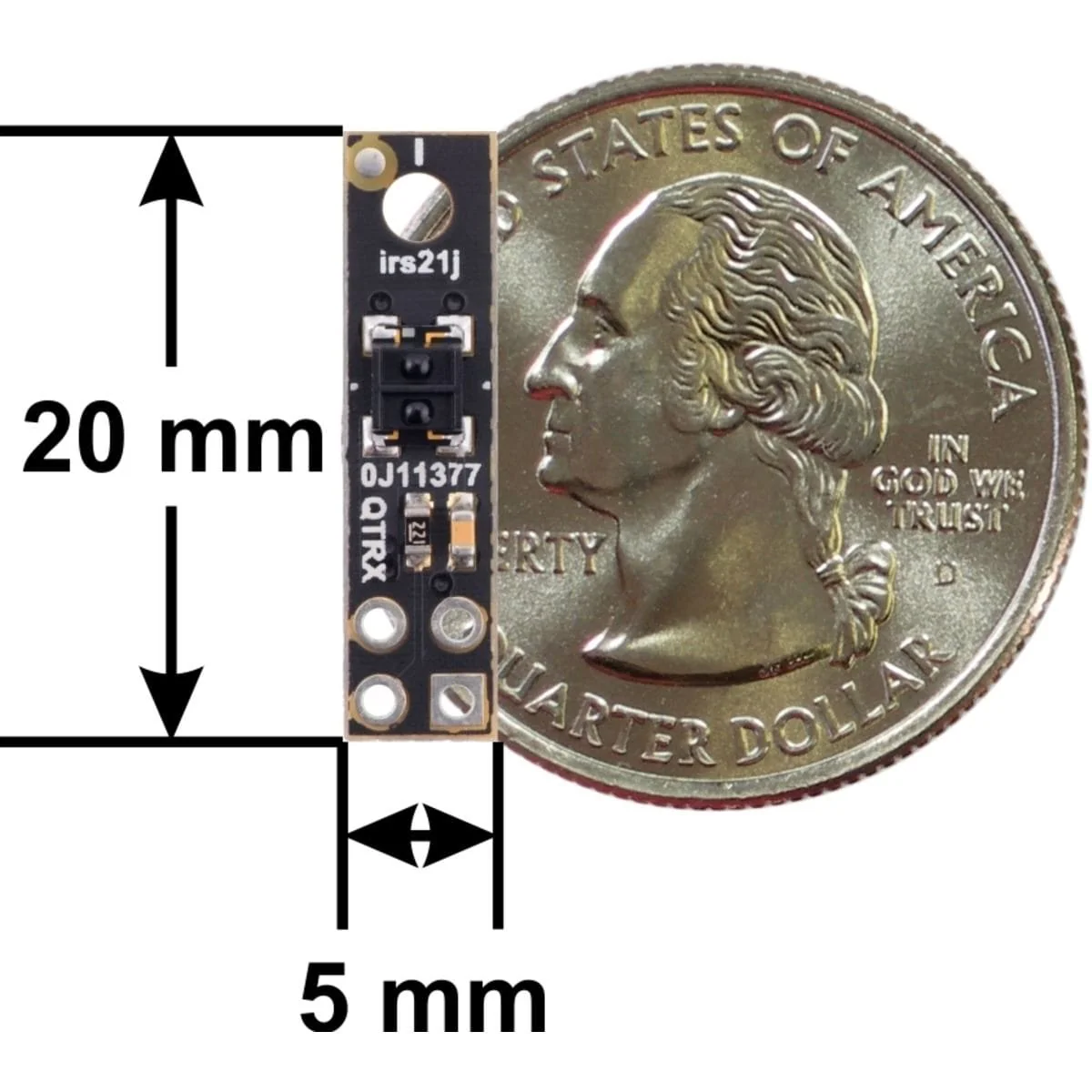 Pololu QTRX-HD-01RC Reflectance Sensor: 1-Channel, 5mm, RC - Image 4