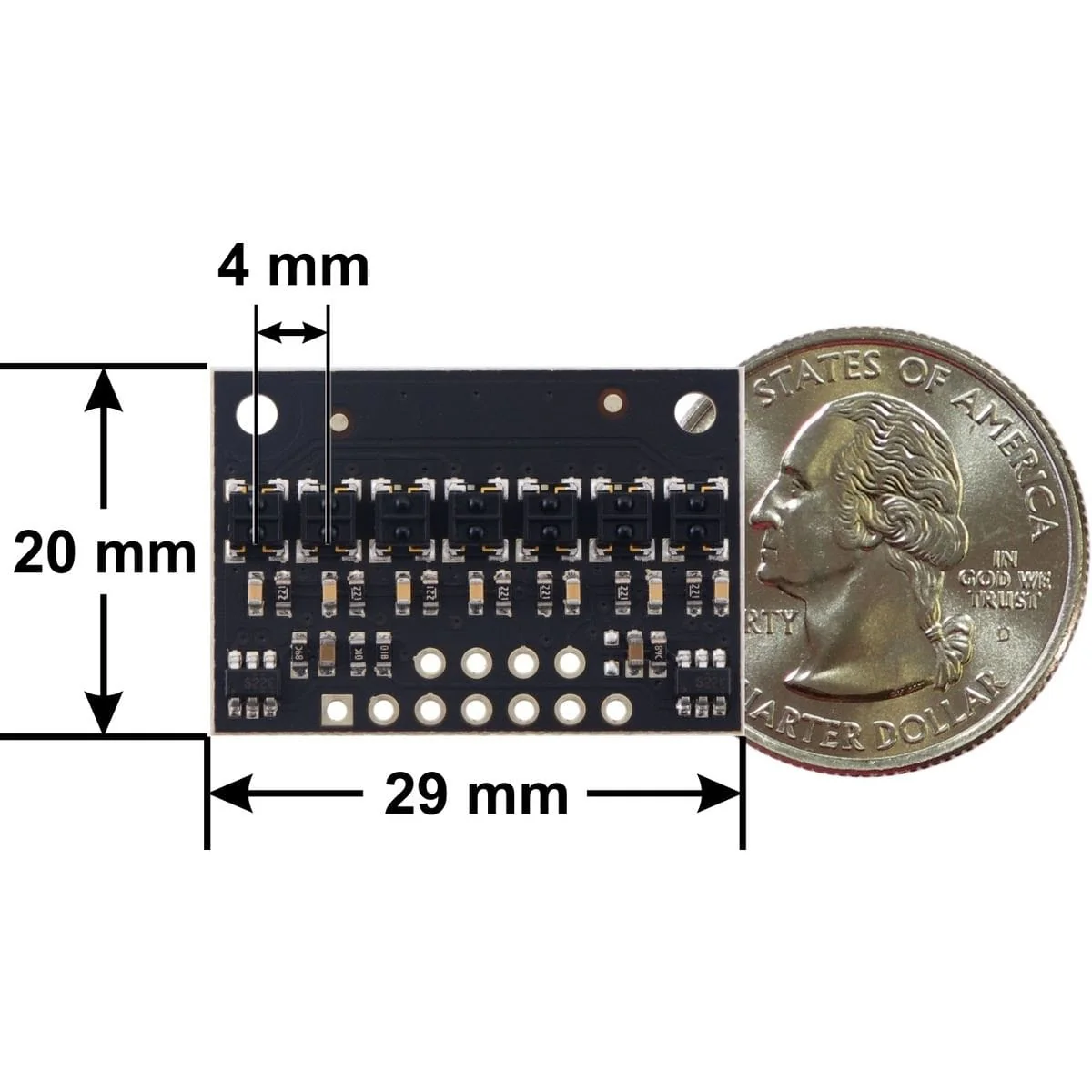 Pololu QTRX-HD-07RC Reflectance Sensor Array: 7-Channel, 4mm Pitch, RC - Image 4