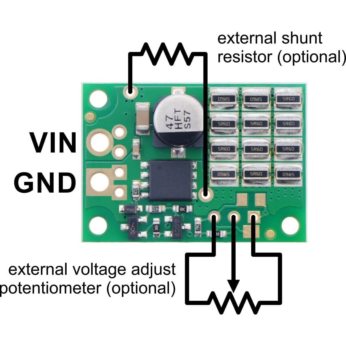Pololu Shunt Regulator: 33V 32.8Ω 3W - Image 5