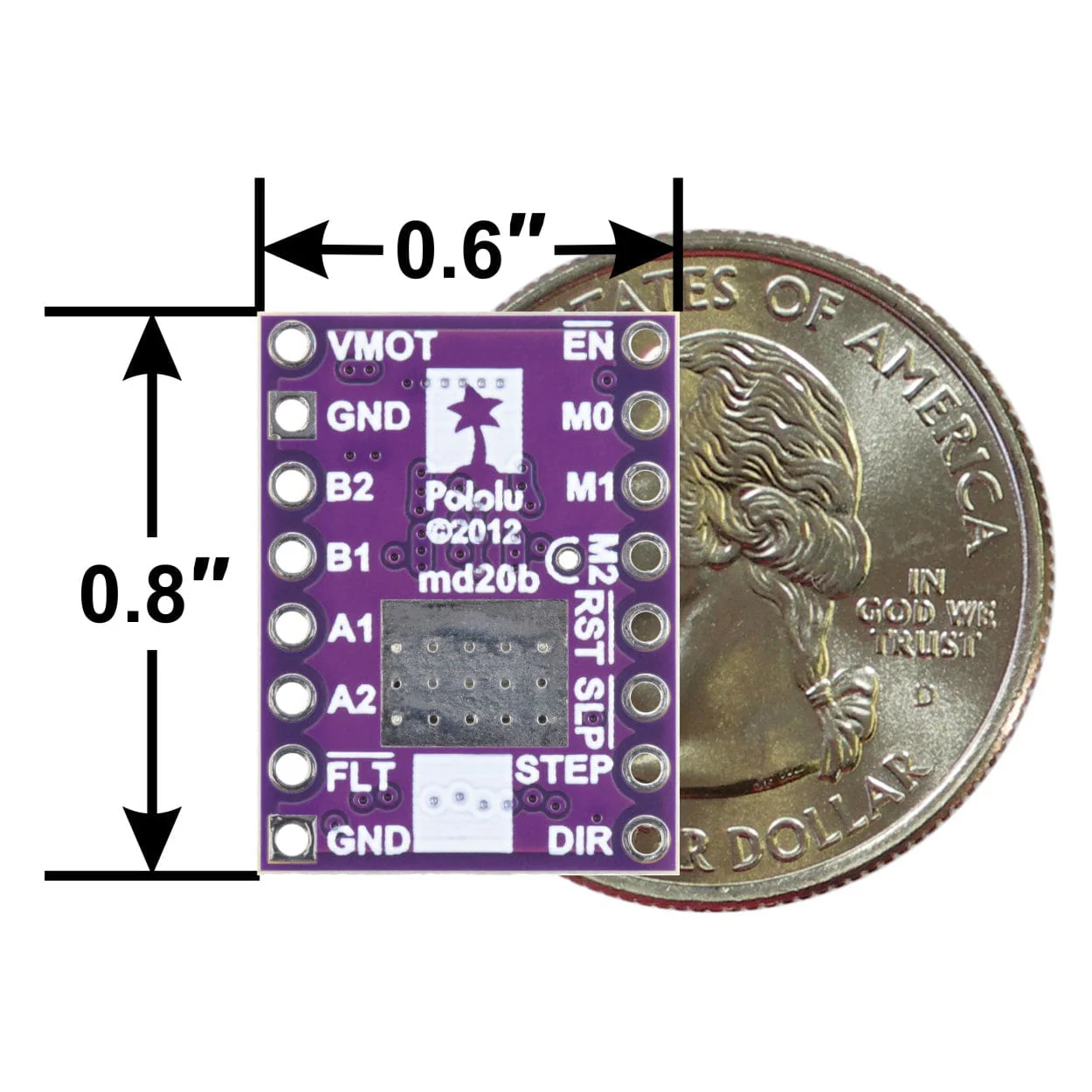 Pololu TB67S581FNG Stepper Motor Driver Carrier - Image 7