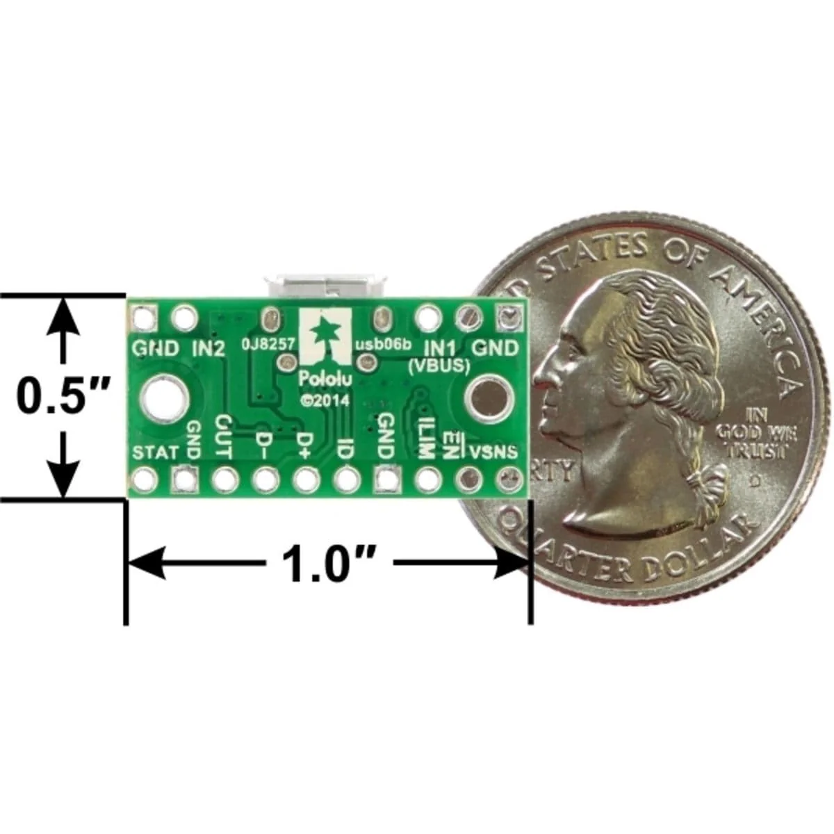 Pololu TPS2113A Power Multiplexer Carrier with Micro-USB Connector - Image 4