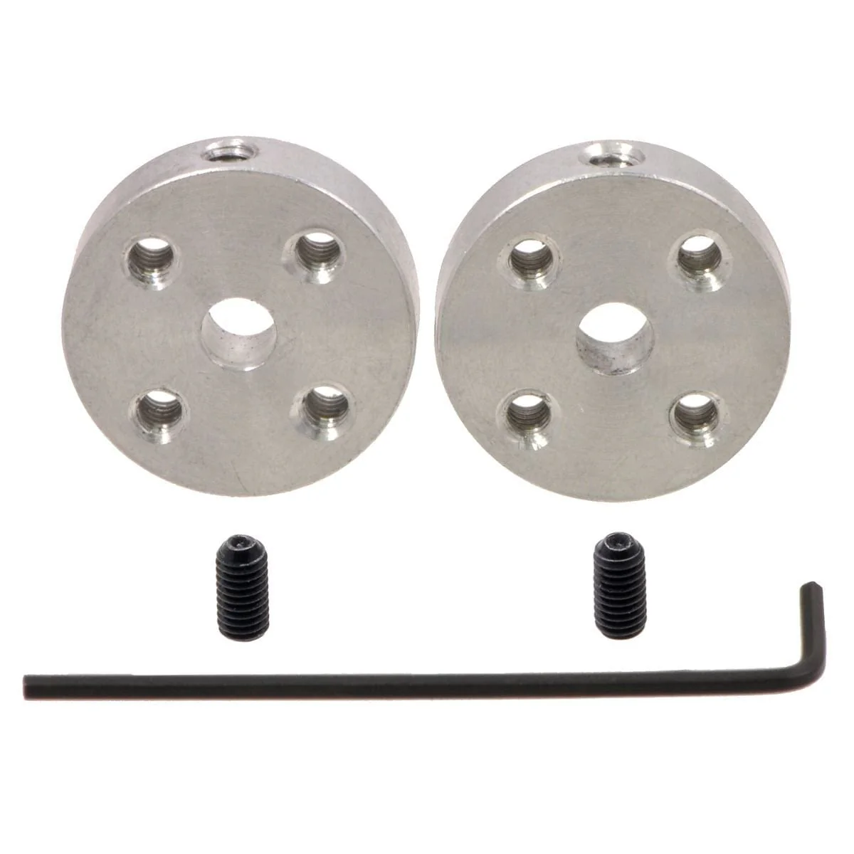 Pololu Universal Aluminium Mounting Hub for 4mm Shafts - #4-40 Holes (2-Pack)