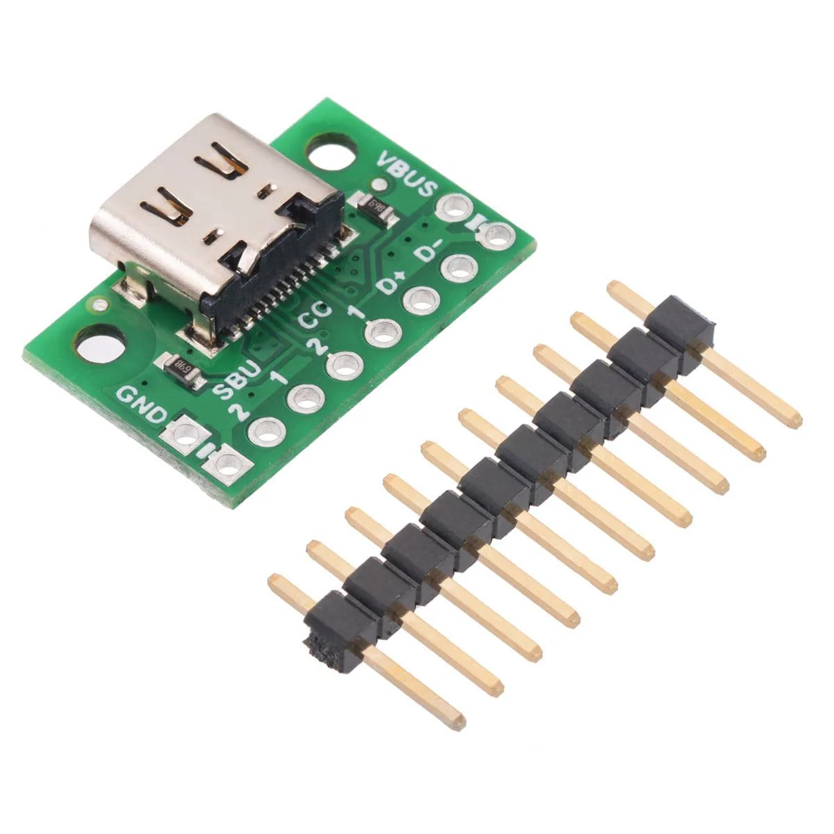 Pololu USB 2.0 Type-C Connector Breakout Board (usb07b) - Image 2