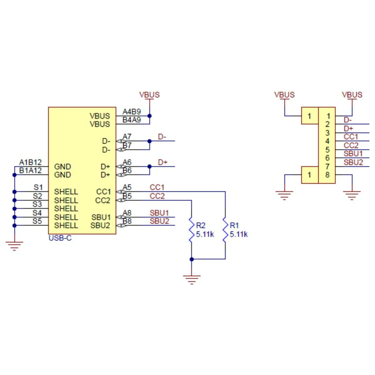 Pololu USB 2.0 Type-C Connector Breakout Board (usb07b) - Image 5