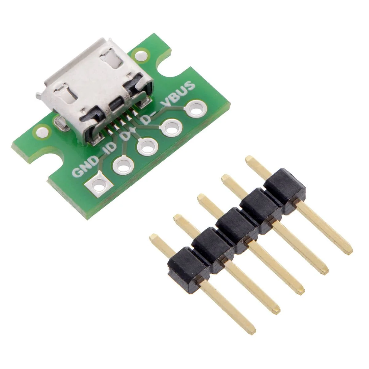 Pololu USB Micro-B Connector Breakout Board - Image 2