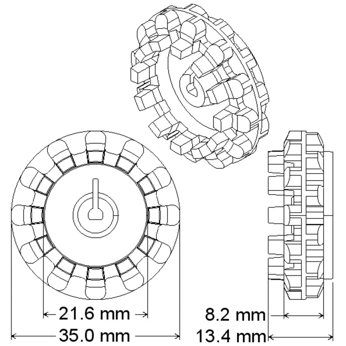 Pololu Wheel 42x19mm Pair - Image 6