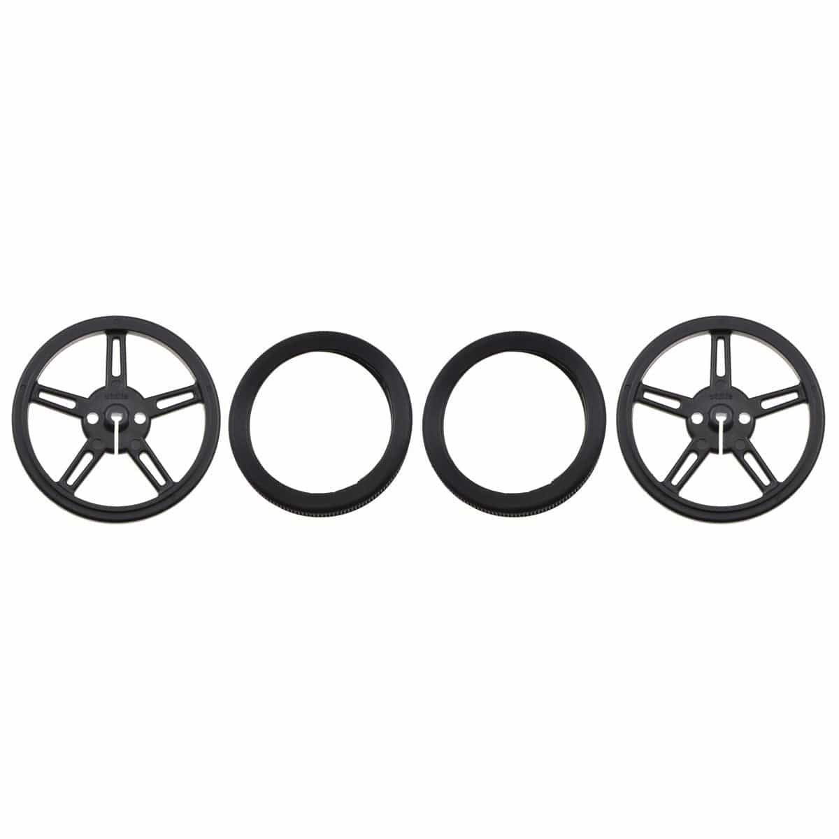 Pololu Wheel 60×8mm Pair - Black - Image 2