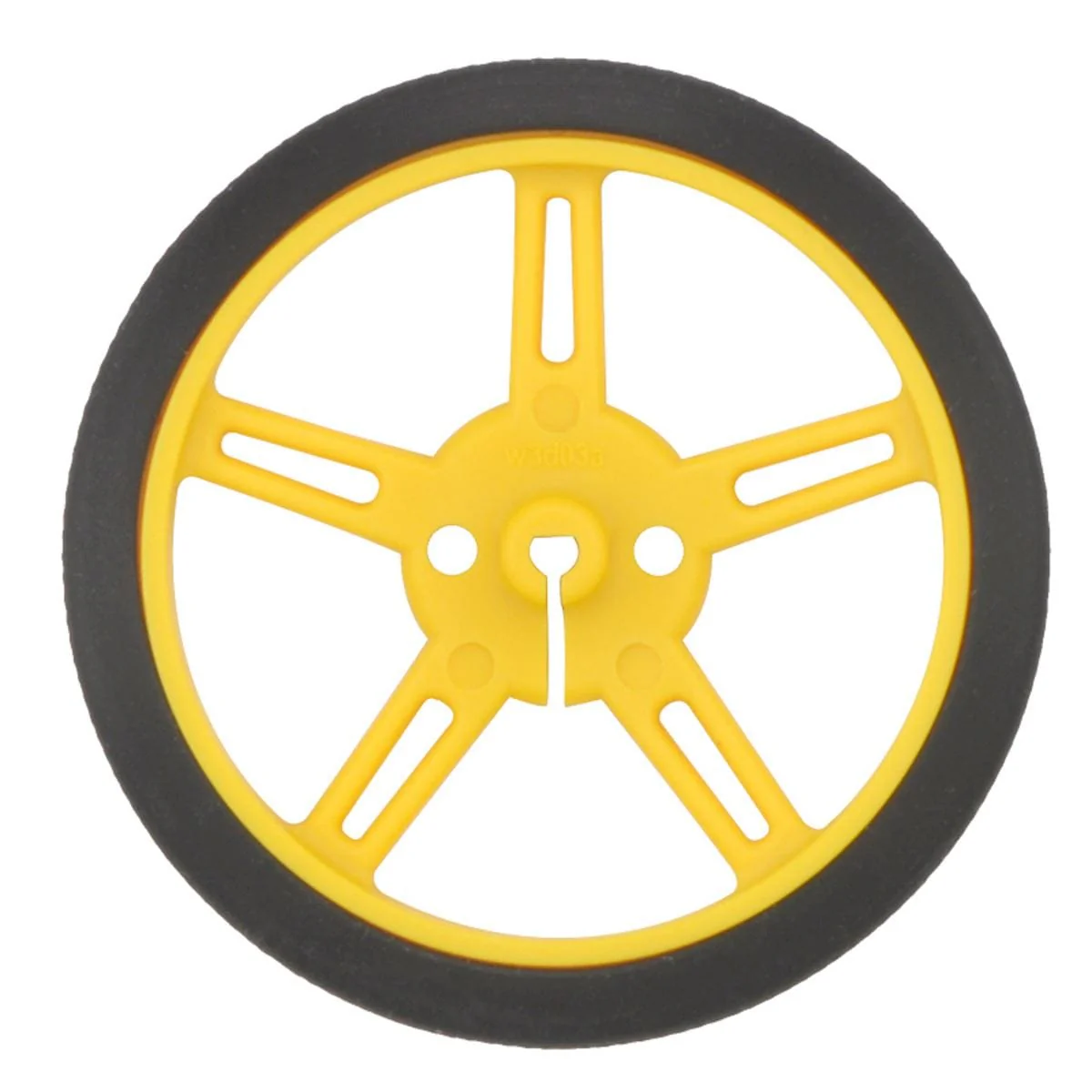 Pololu Wheel 60×8mm Pair - Yellow - Image 2