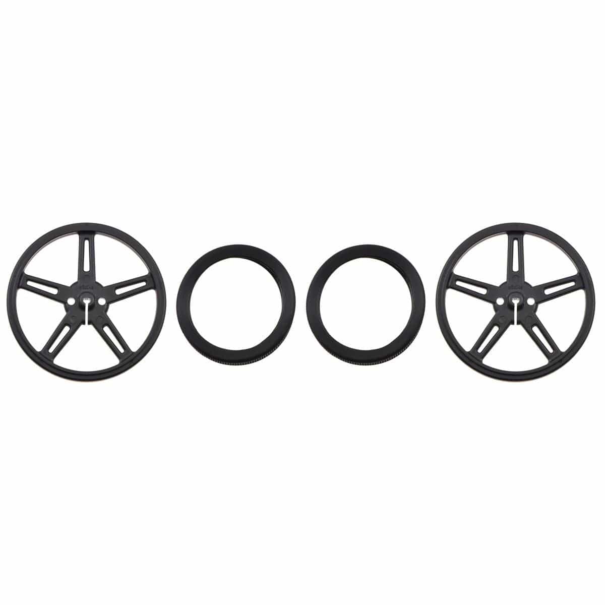 Pololu Wheel 70x8mm Pair - Black - Image 2