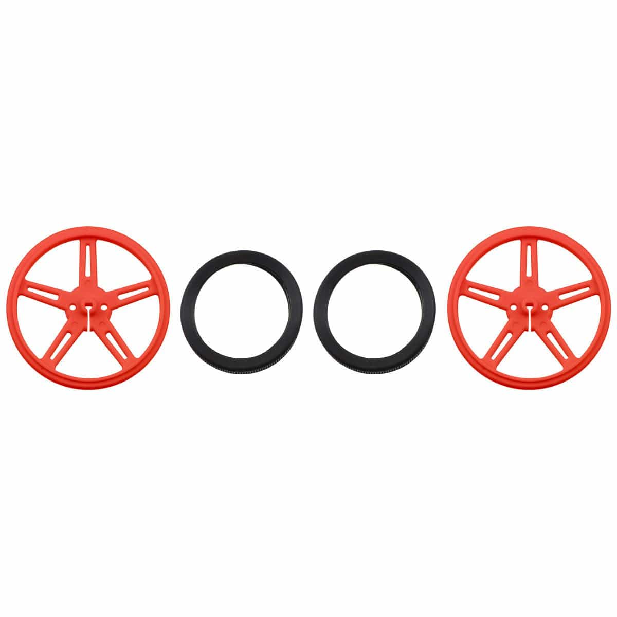 Pololu Wheel 70x8mm Pair - Red - Image 3