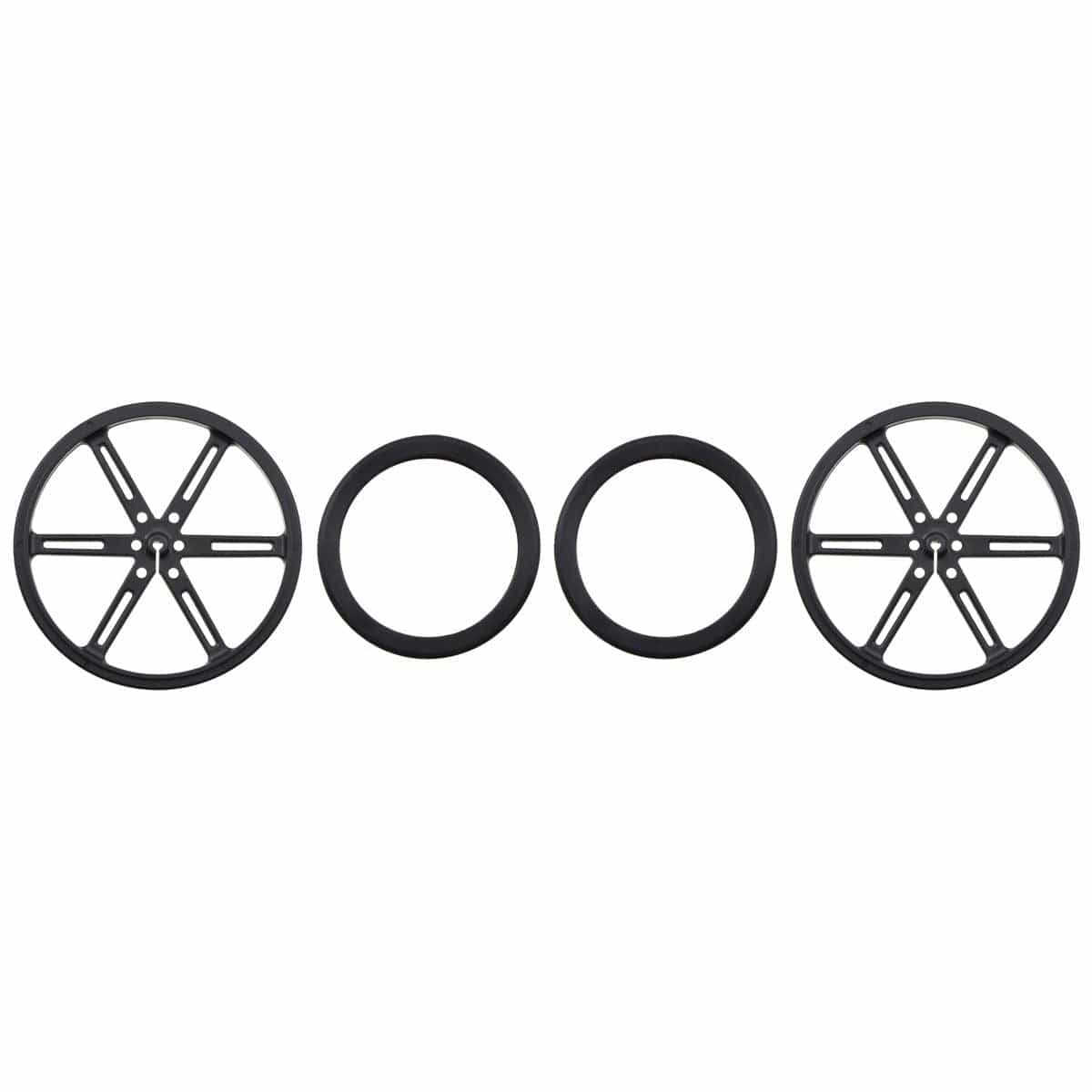 Pololu Wheel 90x10mm Pair - Black - Image 2