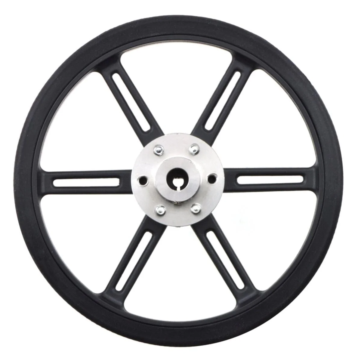 Pololu Wheel 90x10mm Pair - Black - Image 4