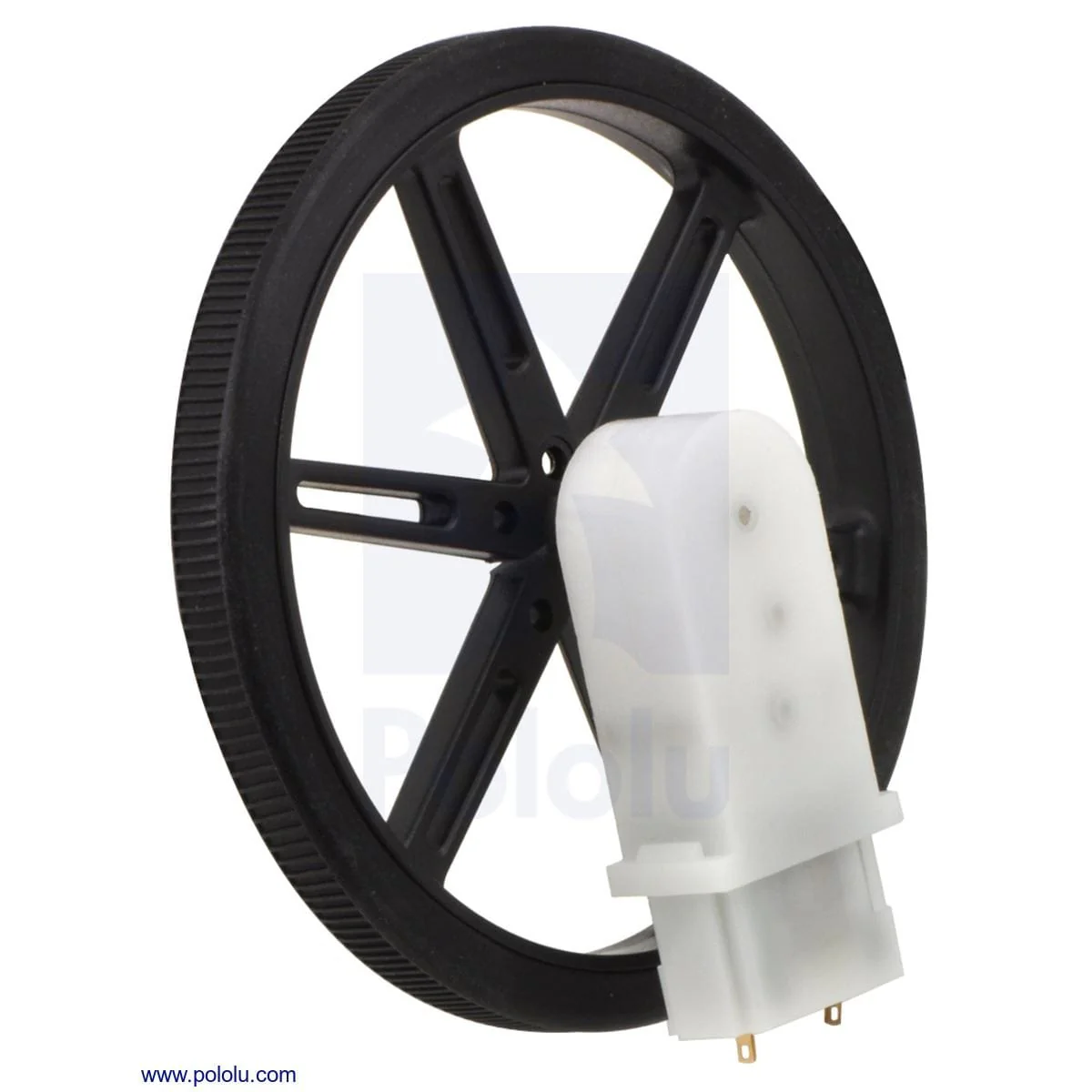 Pololu Wheel 90x10mm Pair - Black - Image 6