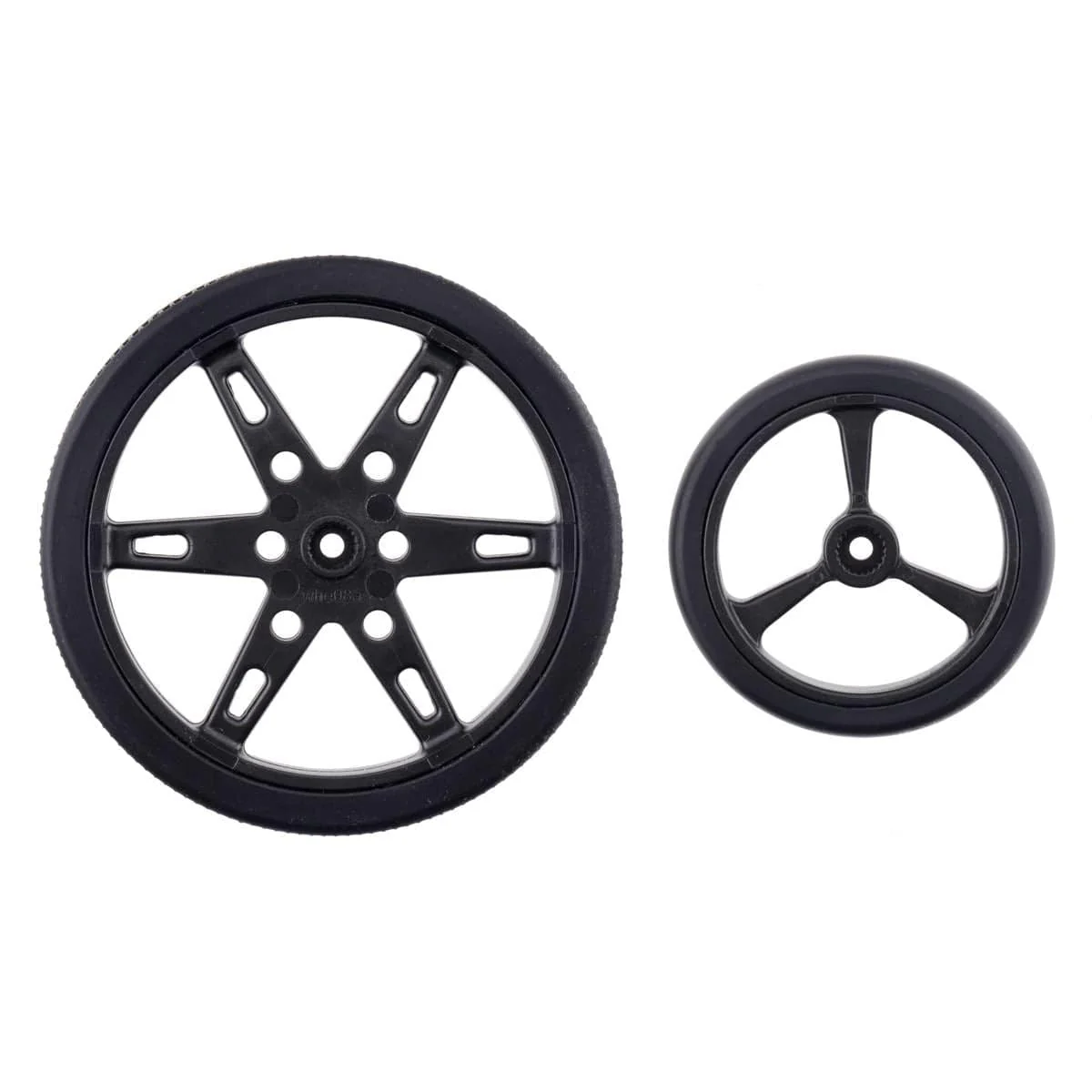 Pololu Wheel for Micro Servo Splines (21T, 4.8mm) - 40×7mm, Red, 2-Pack - Image 4