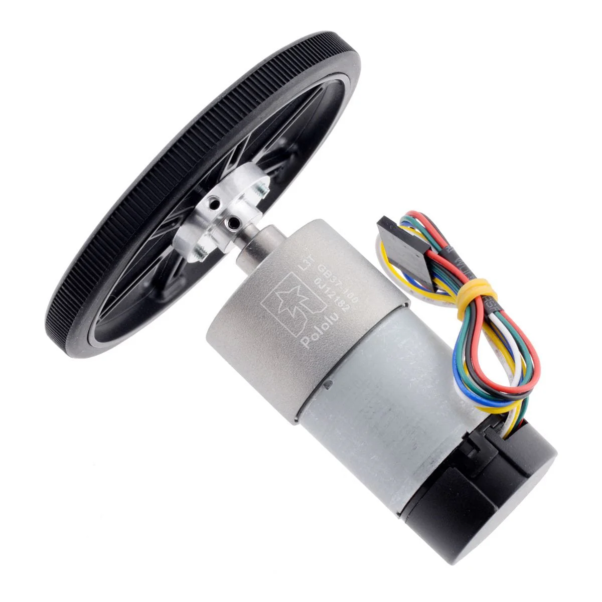 Pololu Wheel Pair for Standard Servo Splines (25T, 5.8mm) - 90×10mm, White - Image 7