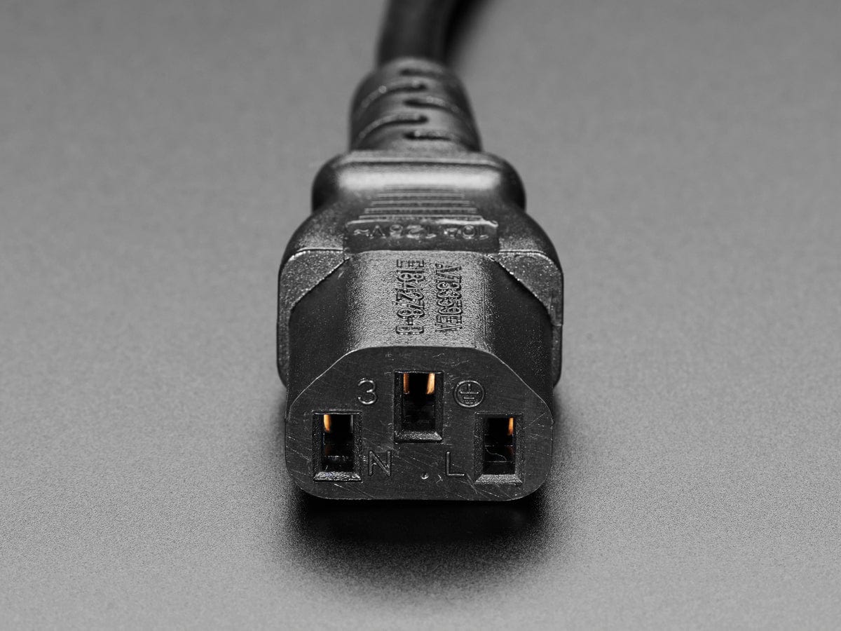 Power Cord Cable w/ 3 Conductor PC Power Connector Socket [US STYLE] [Discontinued] - Image 3