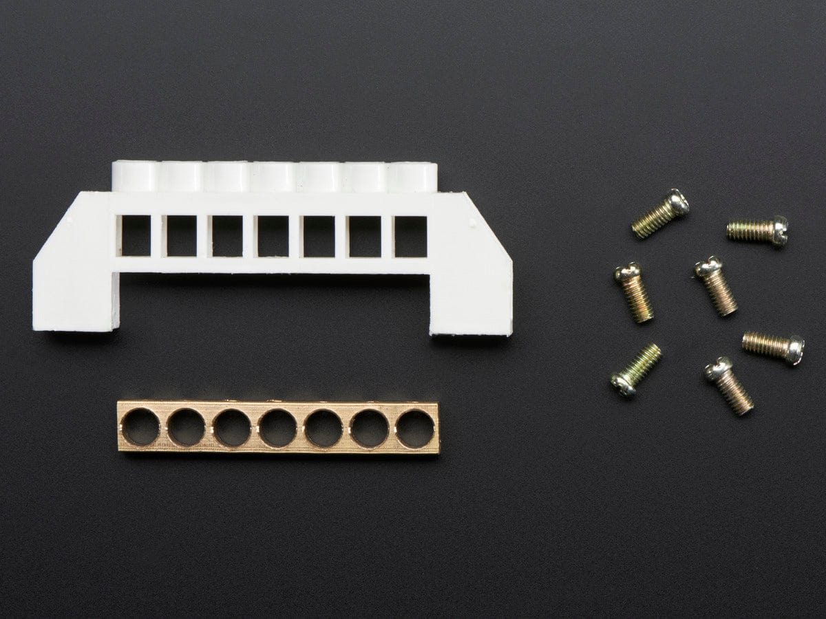 Power Distribution Bus - 7 x 6mm diameter solid brass - Image 3