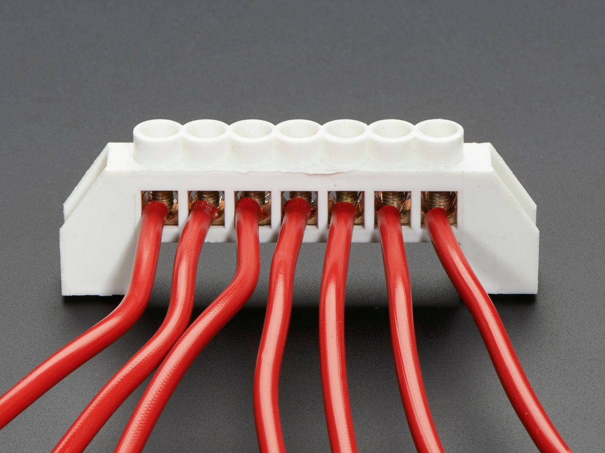 Power Distribution Bus - 7 x 6mm diameter solid brass - Image 7