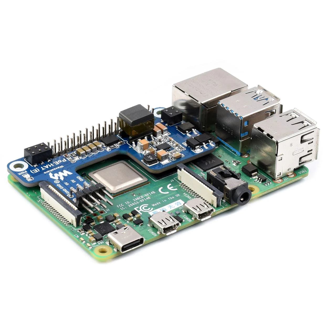 PoE HAT (E) for Raspberry Pi 4/3B+ - Image 3