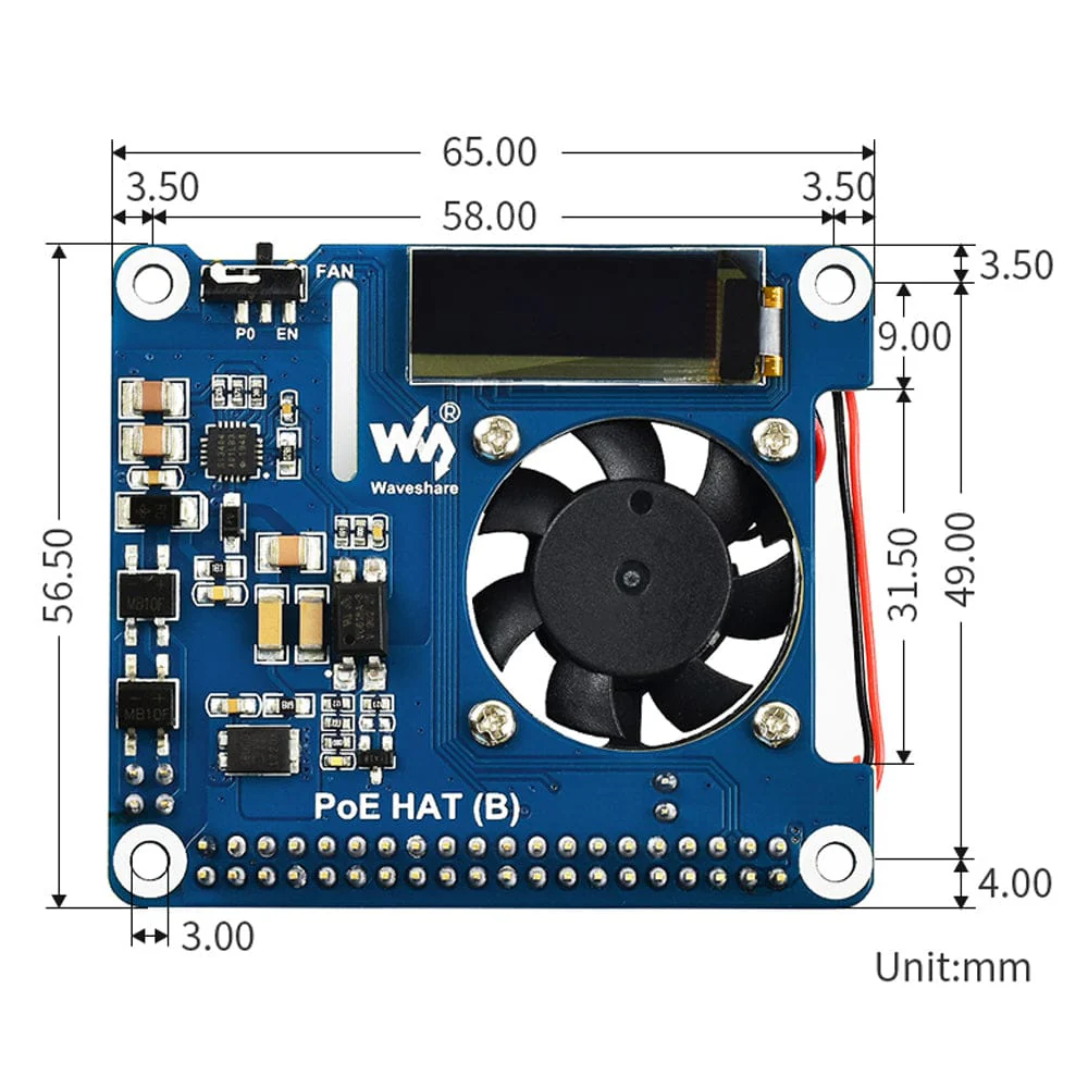 Power over Ethernet HAT for Raspberry Pi 4/3B+ - Image 10