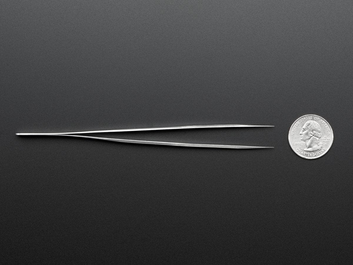 Precision Straight Tweezers - Rhino SW-11 - Image 3