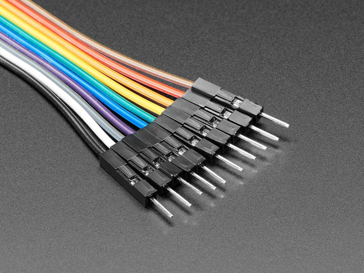 Premium Female/Male 'Extension' Jumper Wires - 10 x 12" (300mm) - Image 3