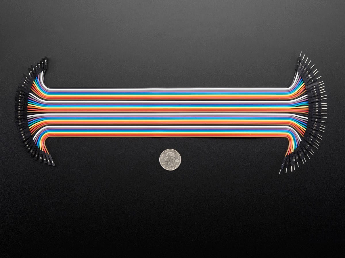 Premium Female/Male 'Extension' Jumper Wires - 40 x 12" (300mm) - Image 4