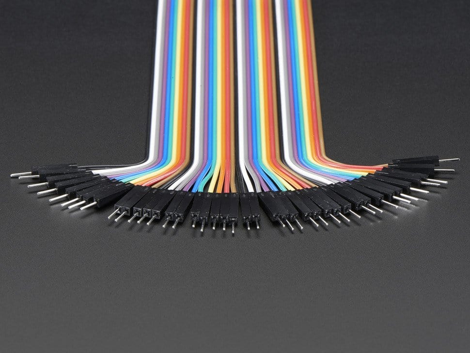 Premium Female/Male 'Extension' Jumper Wires - 40 x 3" (75mm) - Image 2