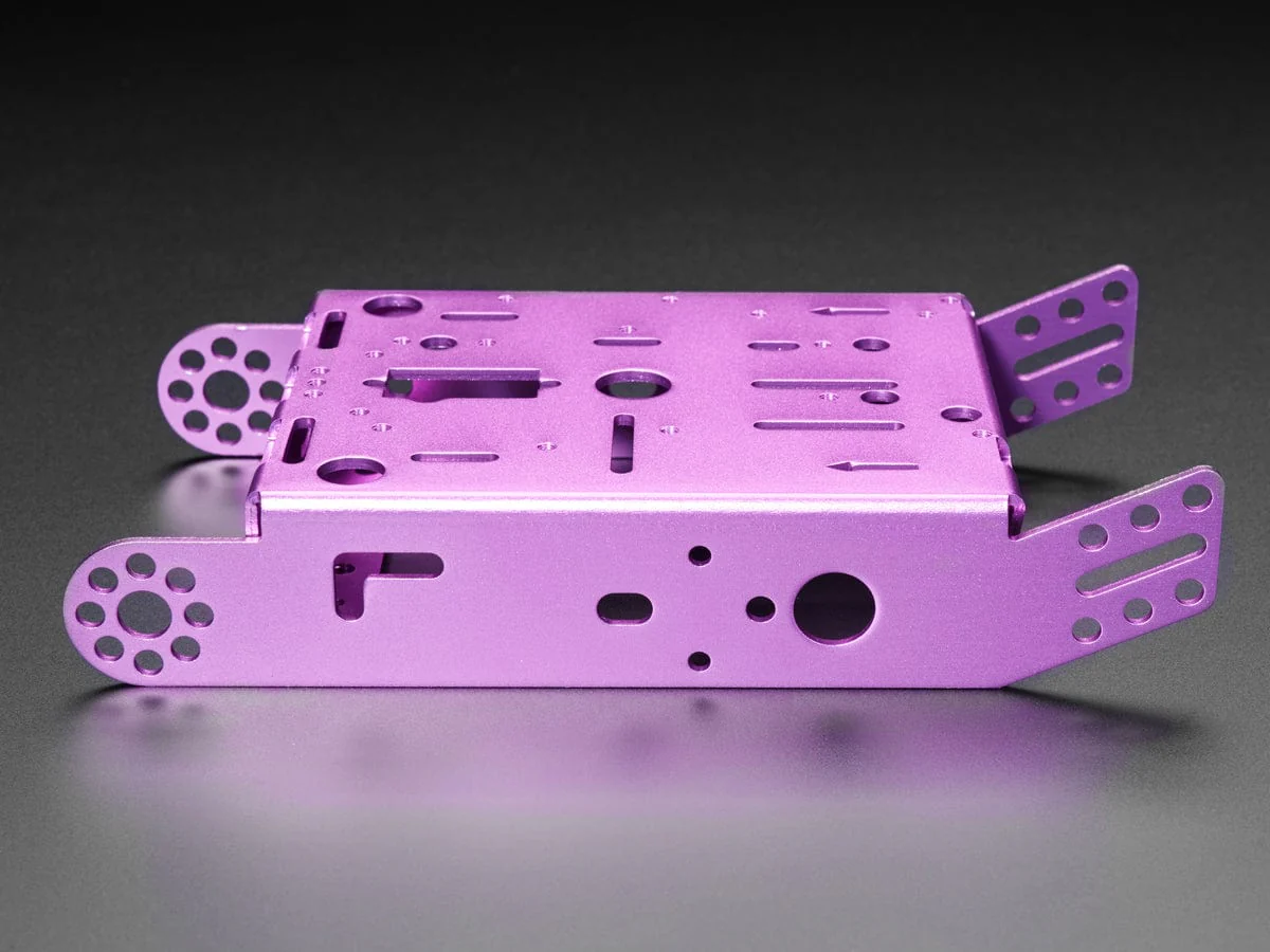 Purple Aluminum Chassis for TT Motors - 2WD - Image 4