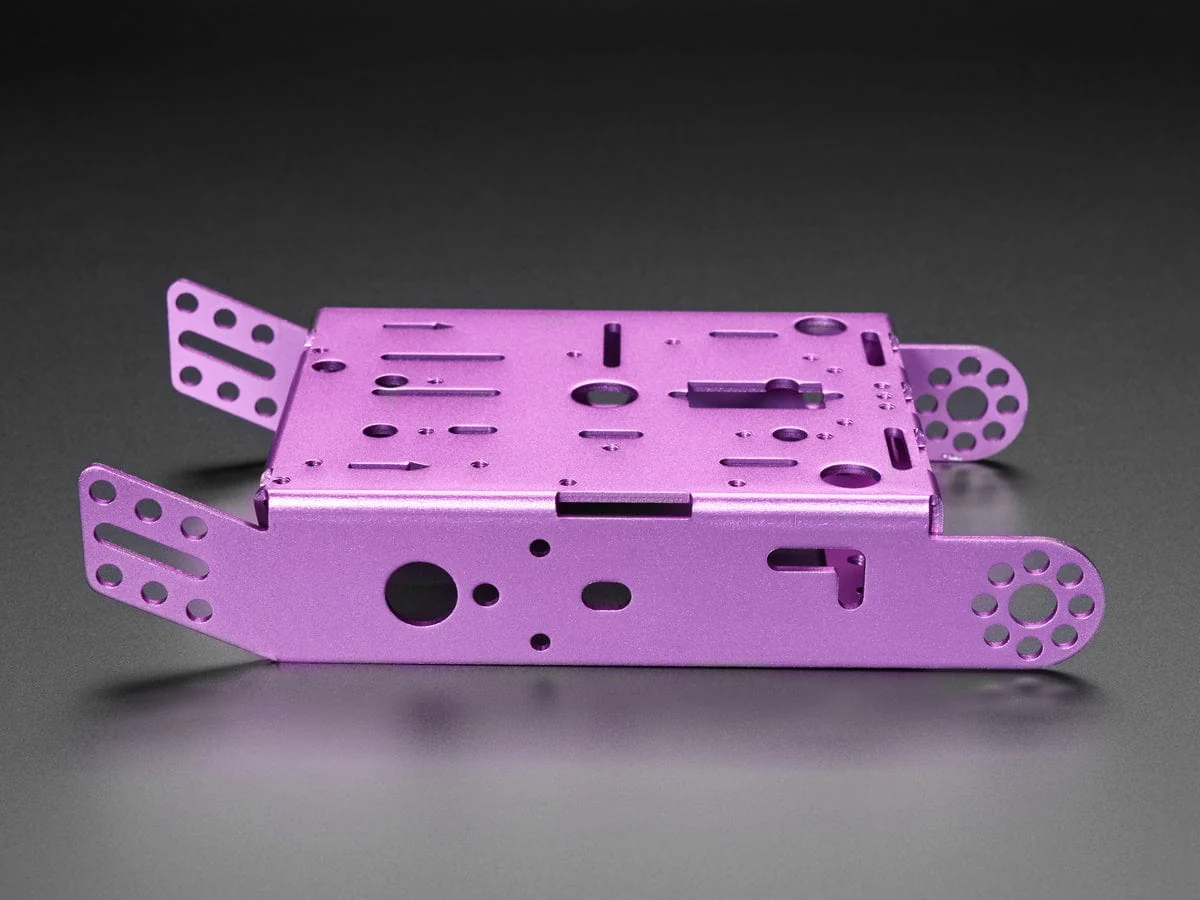 Purple Aluminum Chassis for TT Motors - 2WD - Image 6