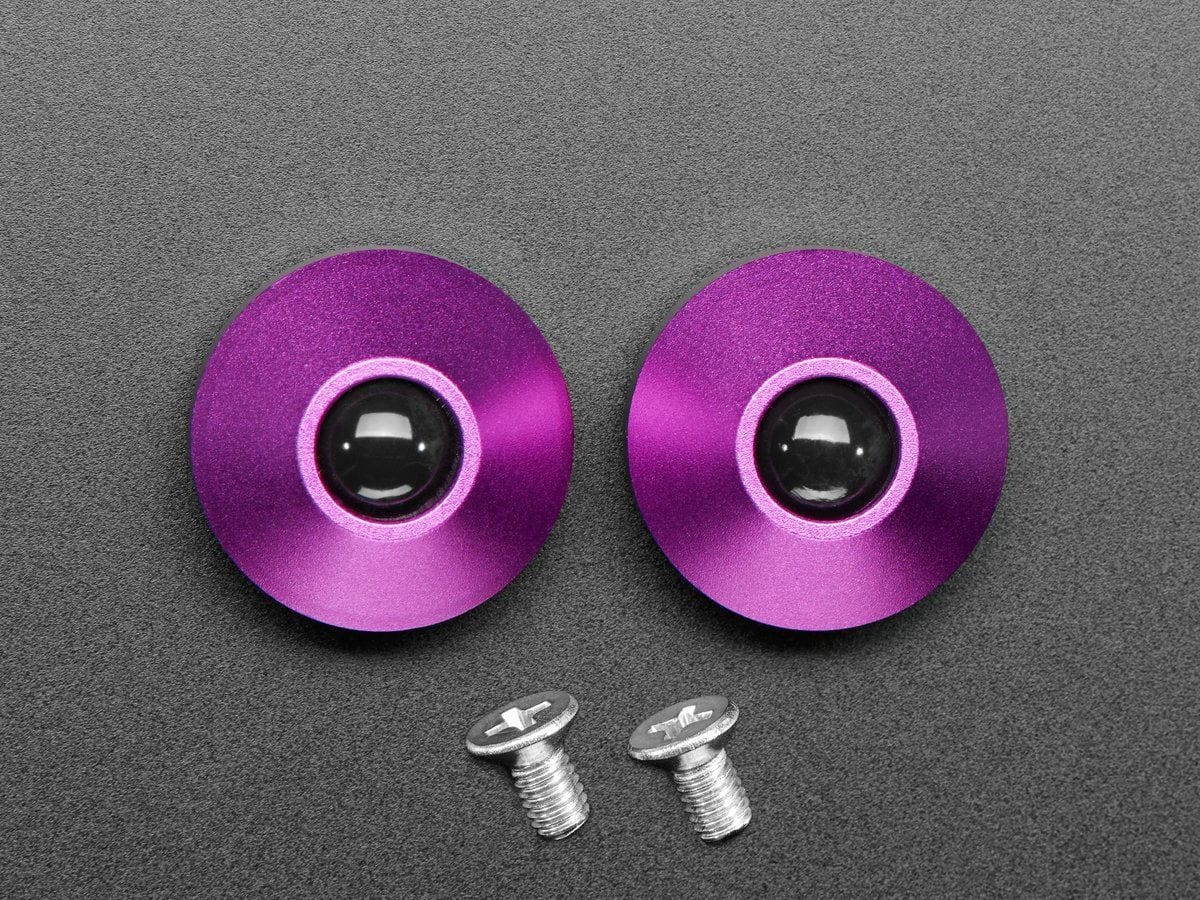 Purple Anodized Aluminum Bumper Feet - Pack of 2 - Image 2