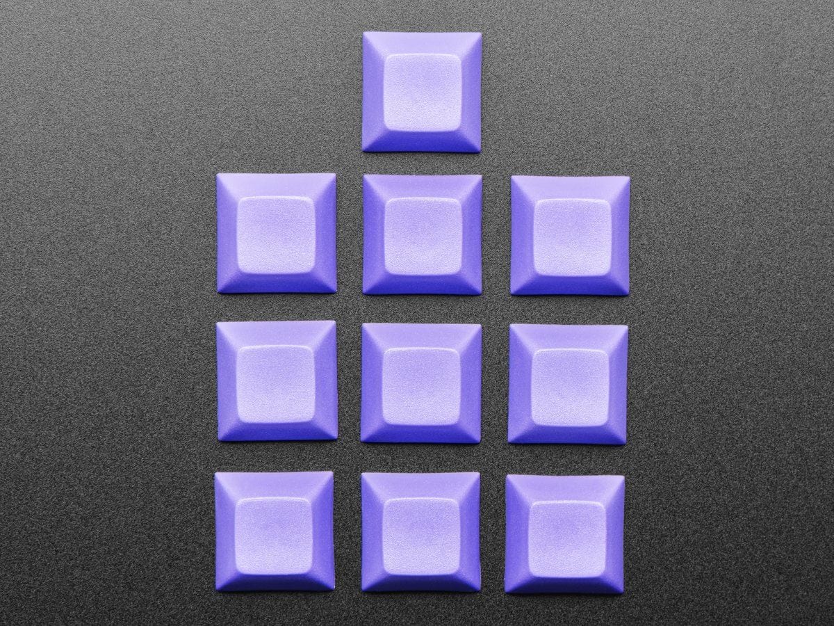 Purple DSA Keycaps for MX Compatible Switches - 10 pack - Image 2