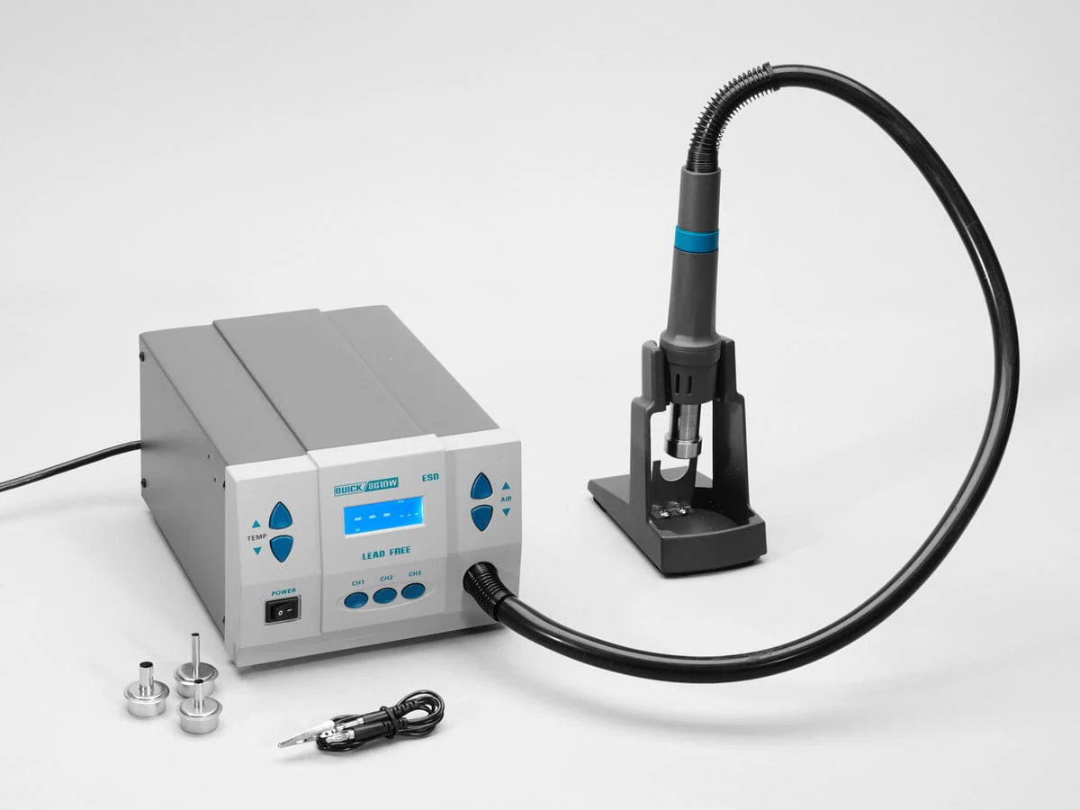 Quick 861DW Hot Air Soldering Rework Station w/ Three Nozzles [discontinued] - Image 2
